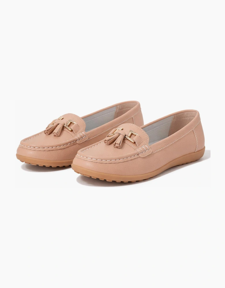 Ladies Loafers Beige