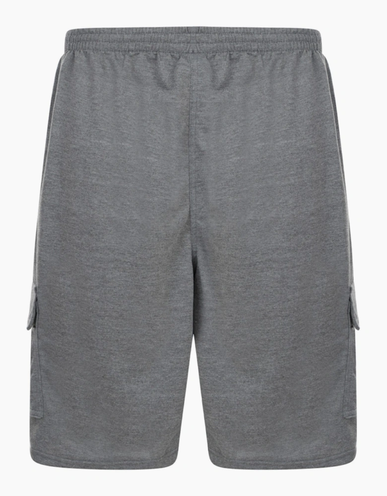 KAM Mens Jersey Big & Tall Cargo Shorts