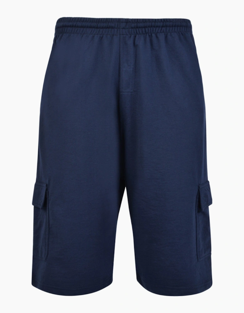 KAM Mens Jersey Big & Tall Cargo Shorts