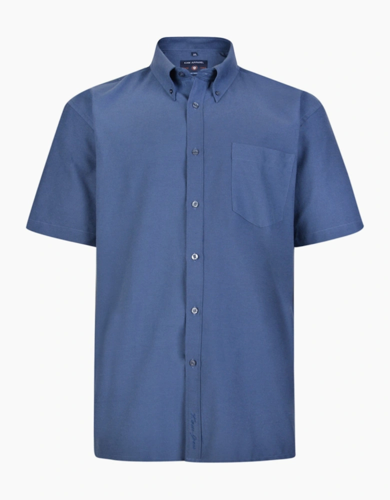 KAM Mens Oxford Big & Tall Short Sleeve Shirt