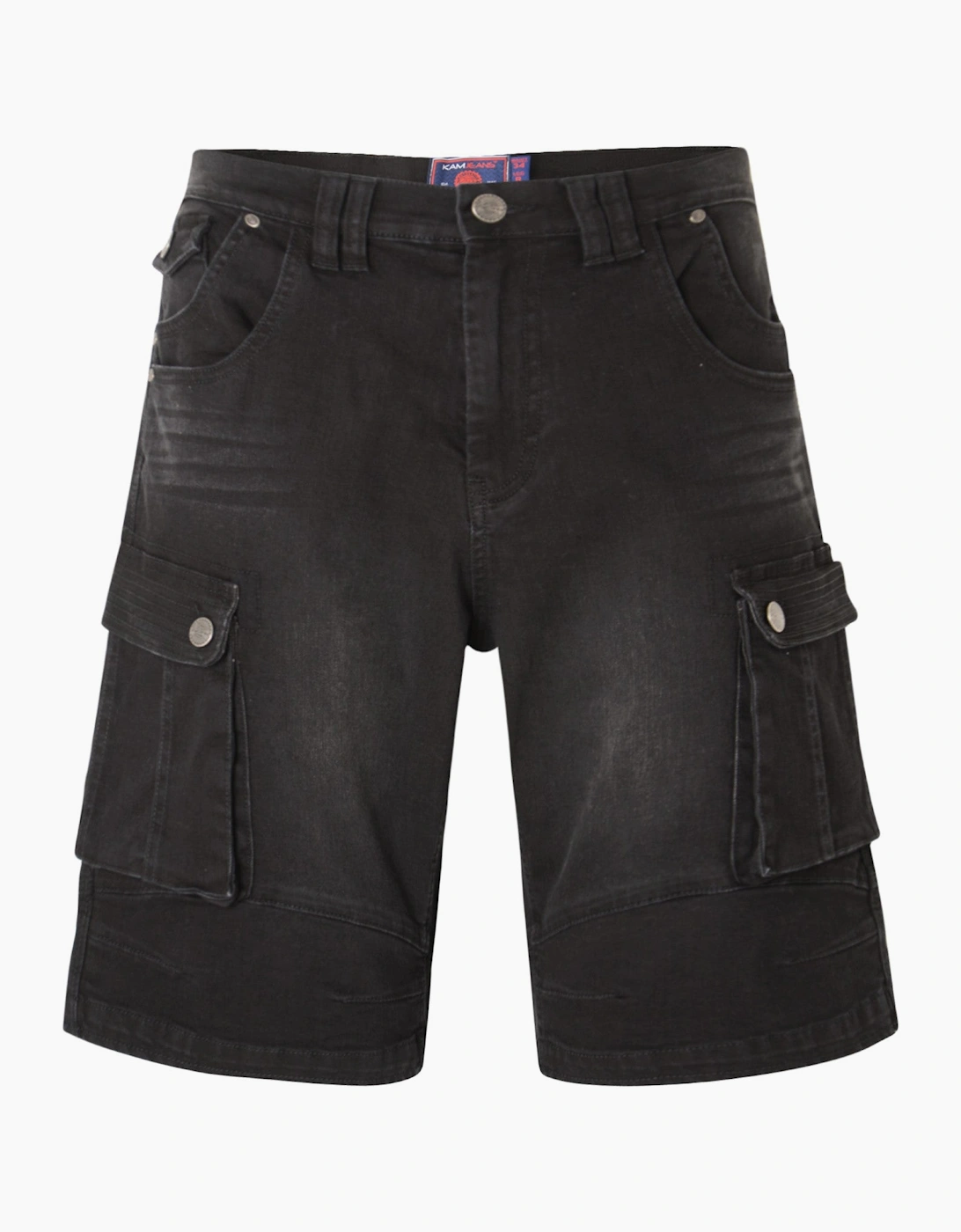 KAM Mens Denim Big & Tall Cargo Shorts, 2 of 1