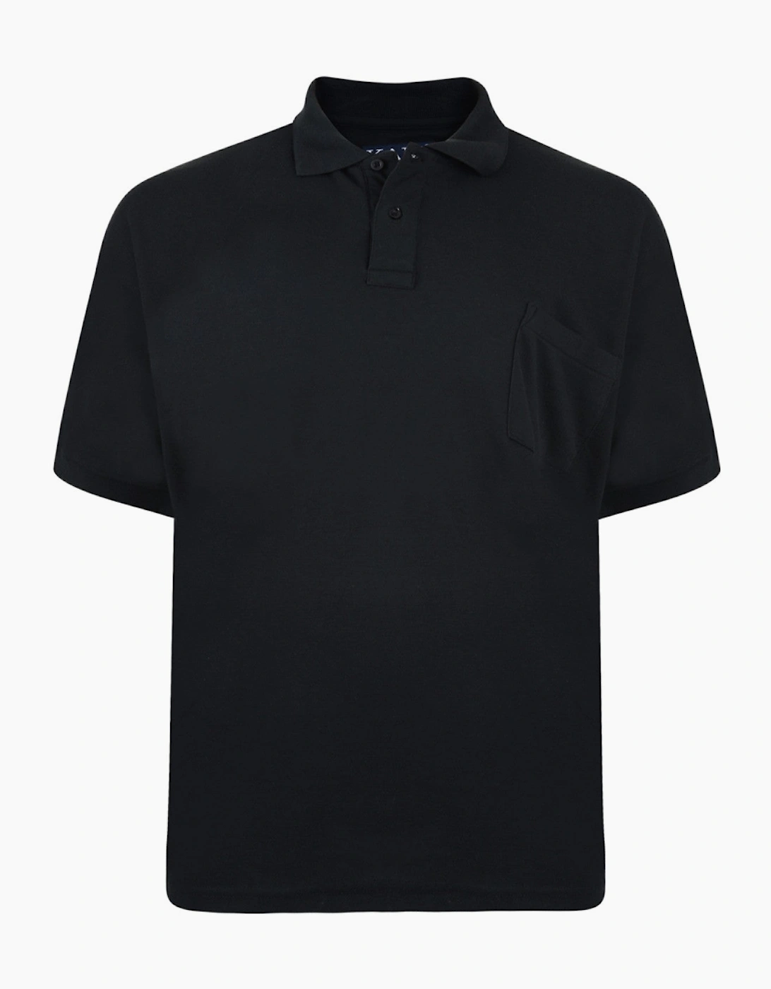 KAM Mens Plain Big & Tall Short Sleeve Polo Shirt, 2 of 1