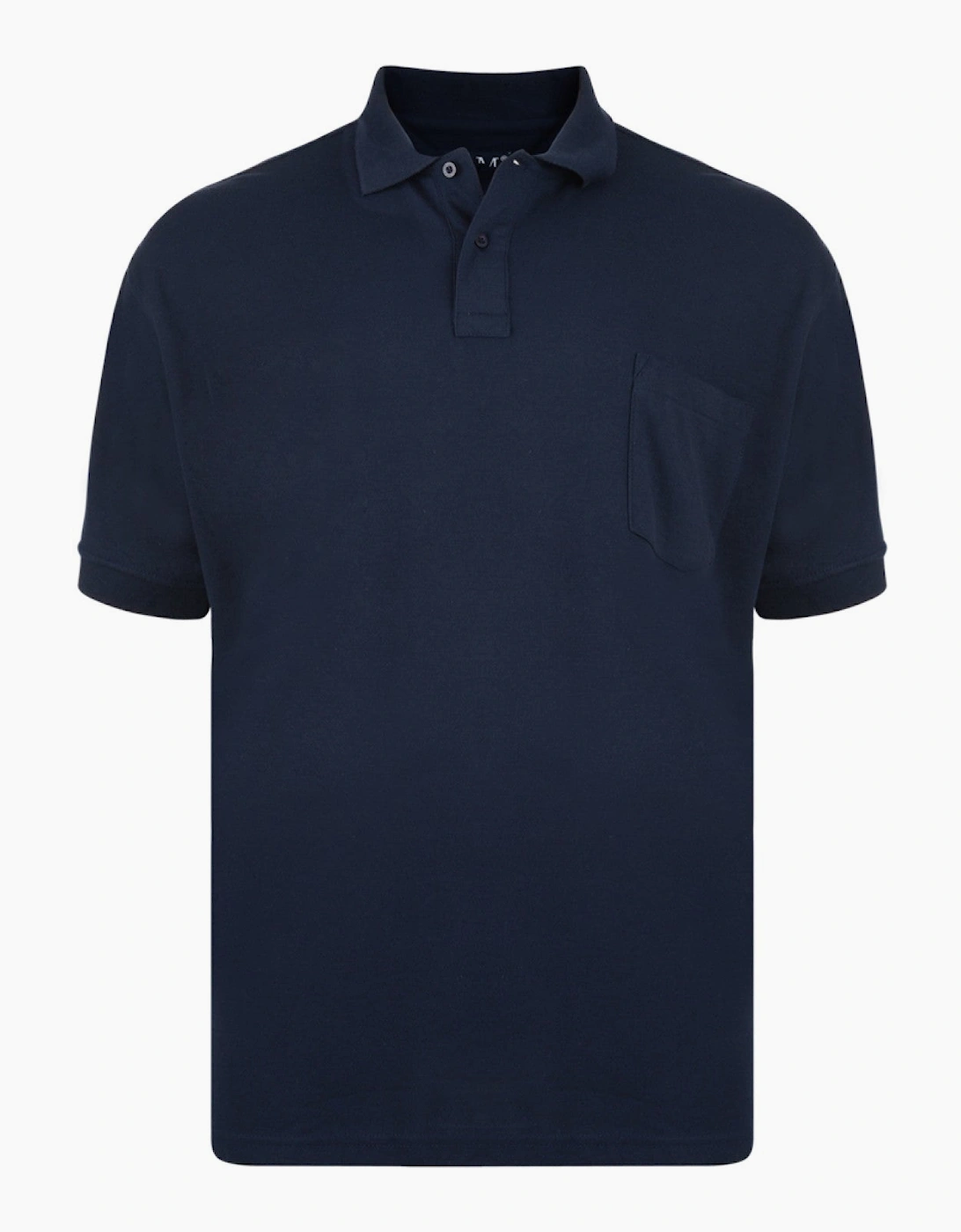 KAM Mens Plain Big & Tall Short Sleeve Polo Shirt, 2 of 1