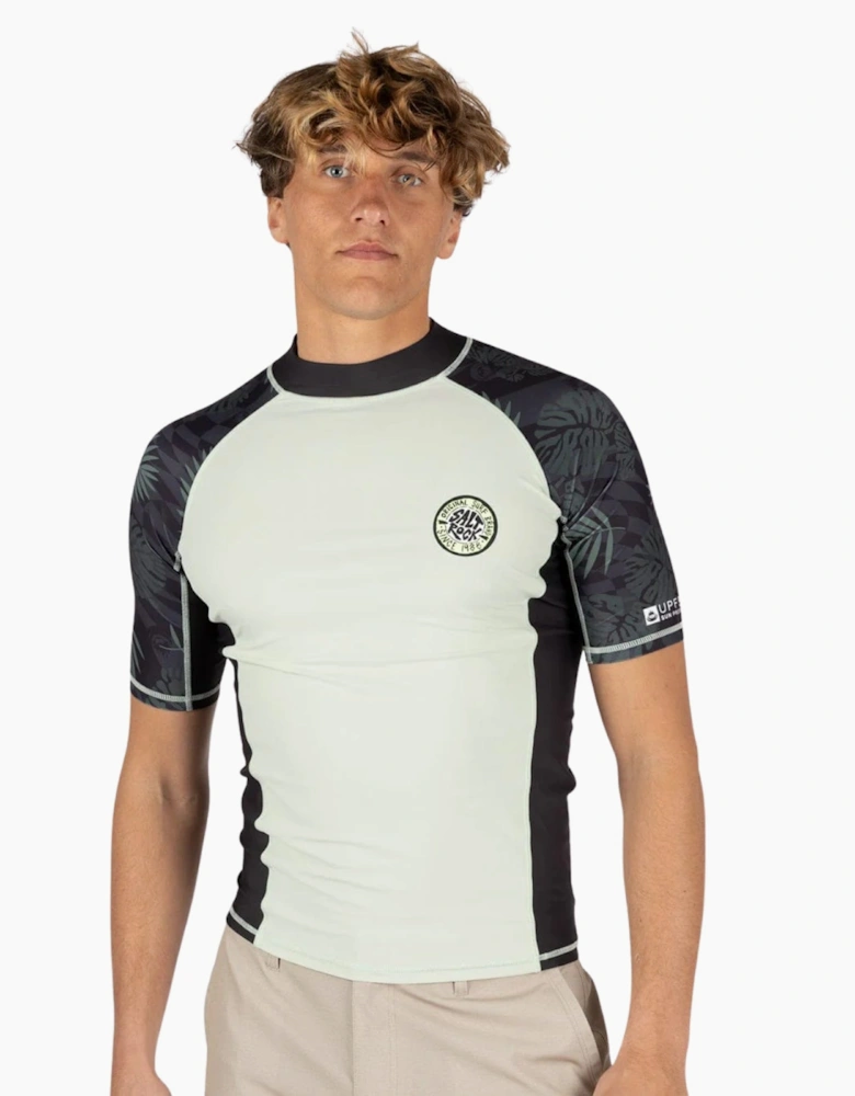 Saltrock Mens Warp Surf Short Sleeve Rash Vest