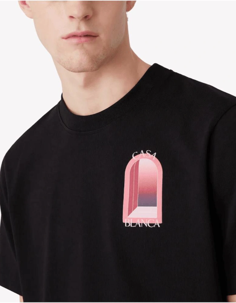 Arches Logo Regular Fit Black T-Shirt