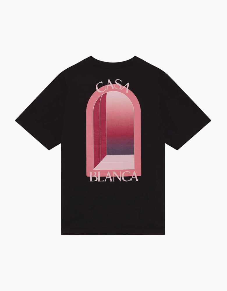 Arches Logo Regular Fit Black T-Shirt