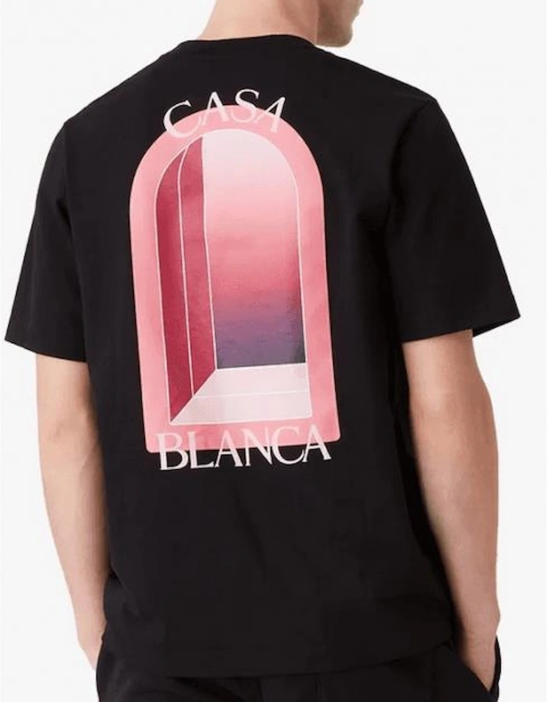 Arches Logo Regular Fit Black T-Shirt