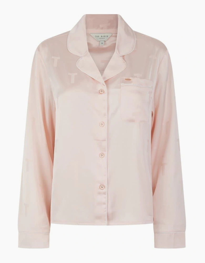 Peggy Collared Neck Long Sleeve Pyjama Set