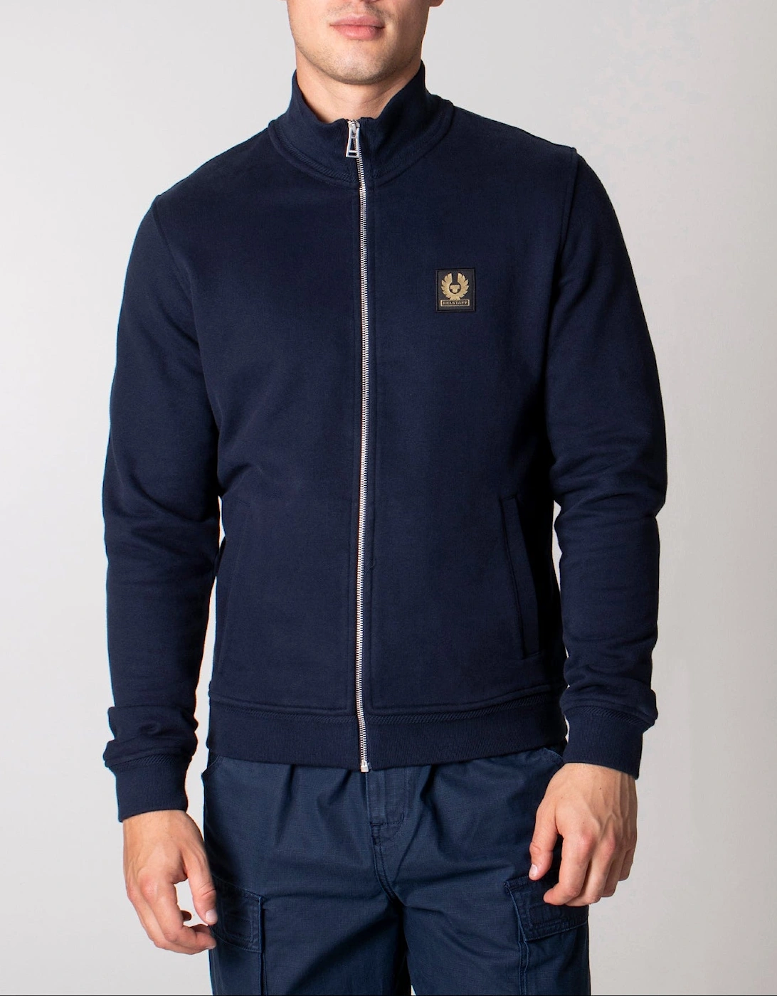 Reg Fit Belstaff Full Zip Sweatshirt