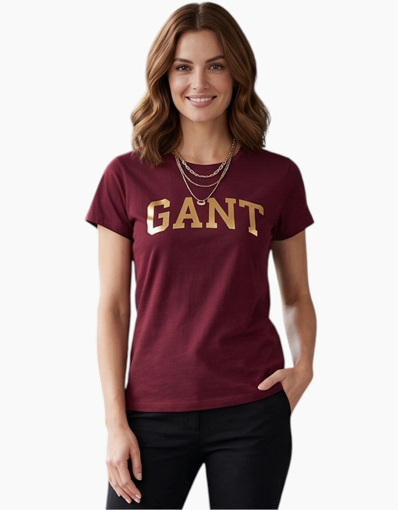 GANT Womens T Shirts Crew Neck Short Sleeve Cotton Summer Tops