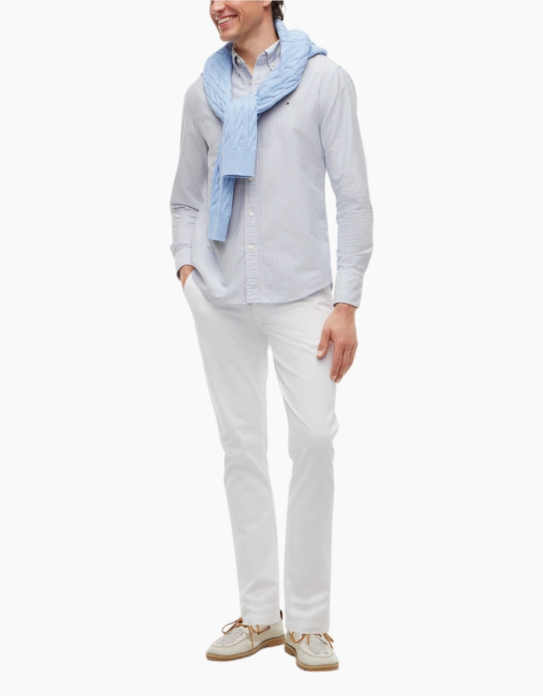 Tommy Hilfiger Mens Oxford Shirts Long Sleeve Cotton