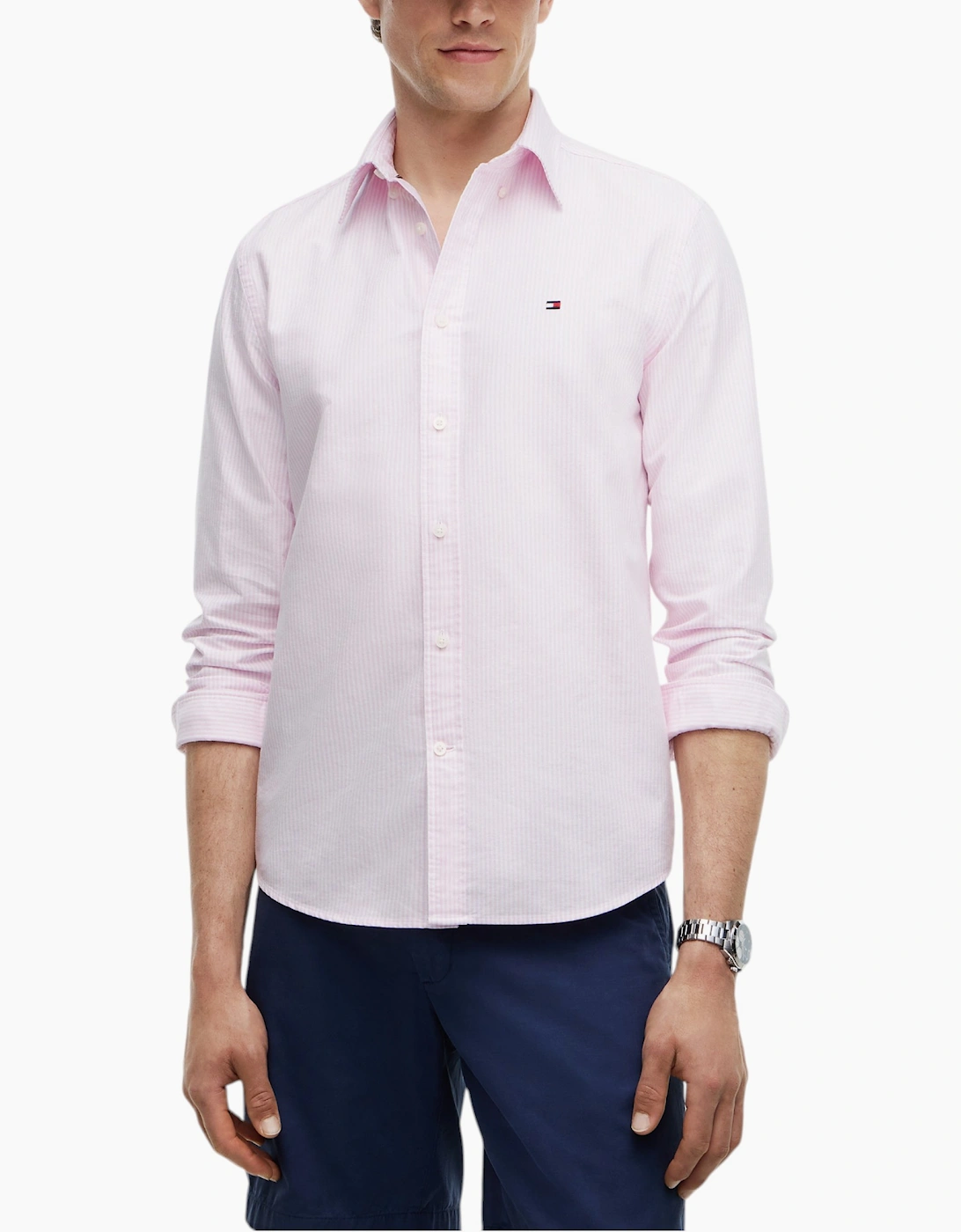 Tommy Hilfiger Mens Oxford Shirts Long Sleeve Cotton, 6 of 5