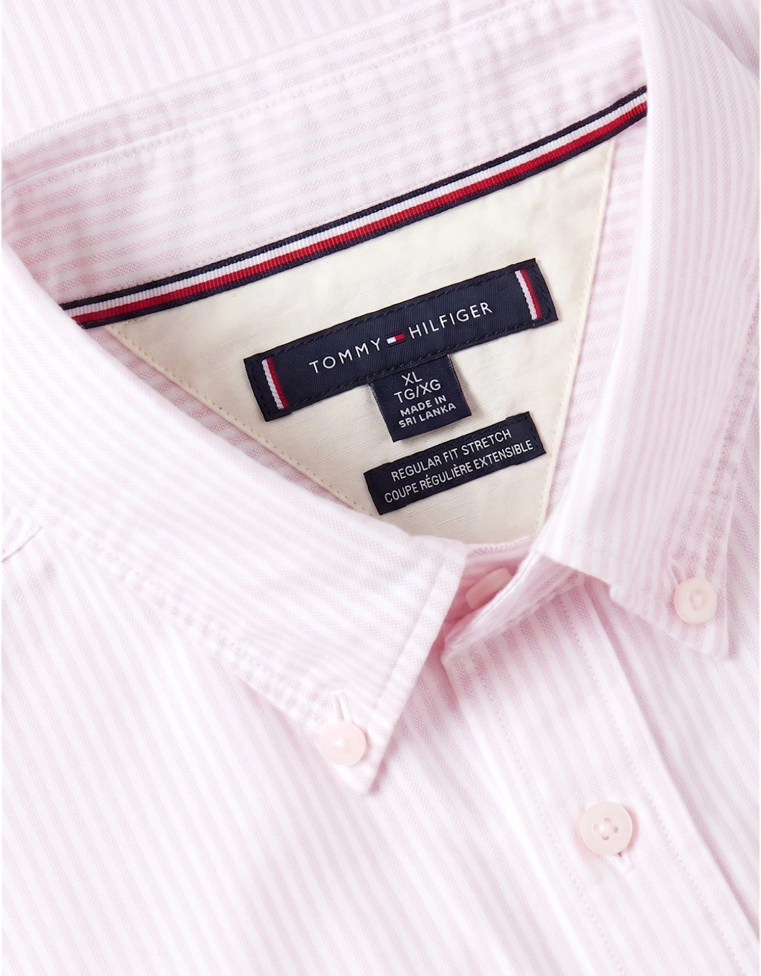 Tommy Hilfiger Mens Oxford Shirts Long Sleeve Cotton