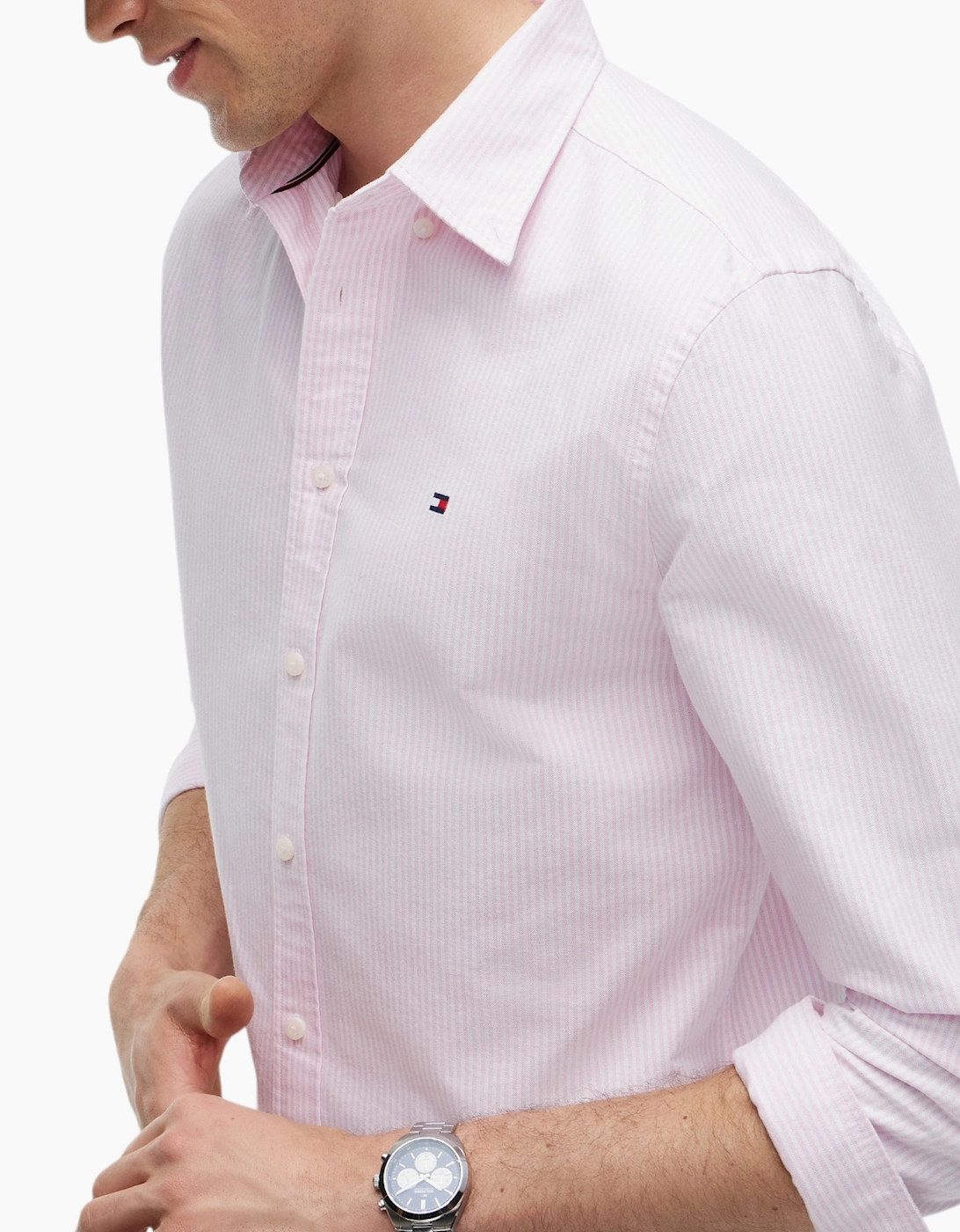 Tommy Hilfiger Mens Oxford Shirts Long Sleeve Cotton