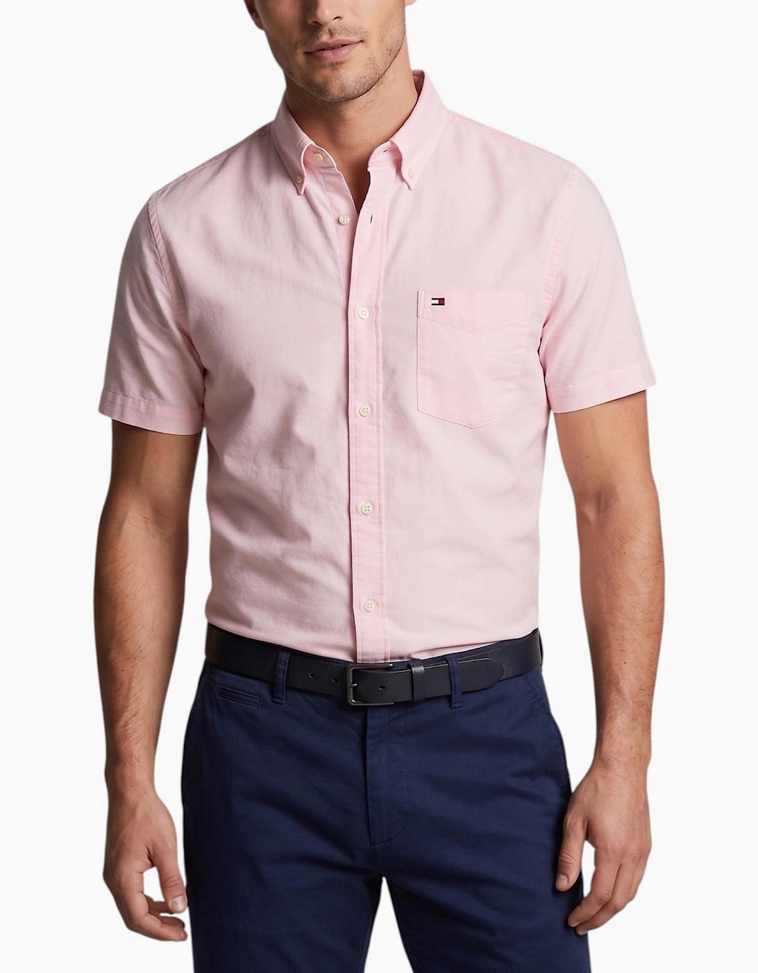 TOMMY HILFIGER Mens Shirt Oxford Lightweight Summer Top, 3 of 2