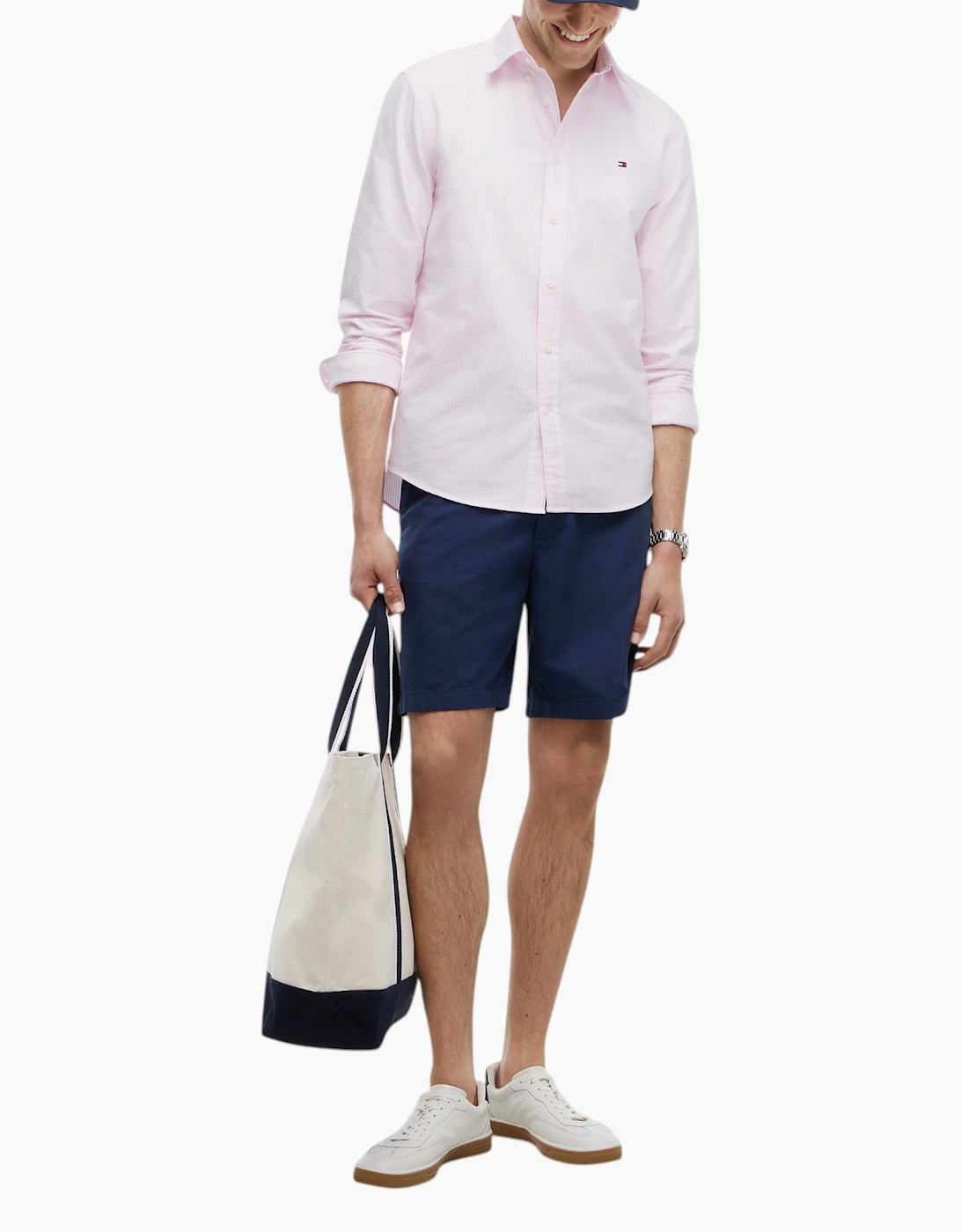 Tommy Hilfiger Mens Oxford Shirts Long Sleeve Cotton