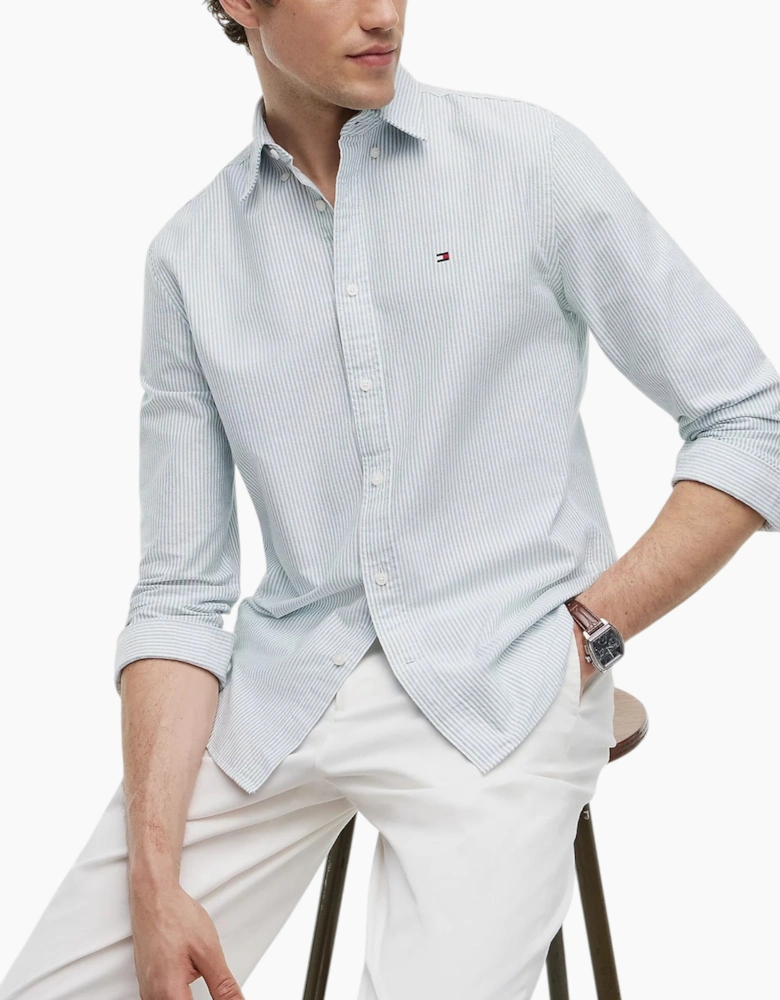 Tommy Hilfiger Mens Oxford Shirts TH Flex Slim Fit Top