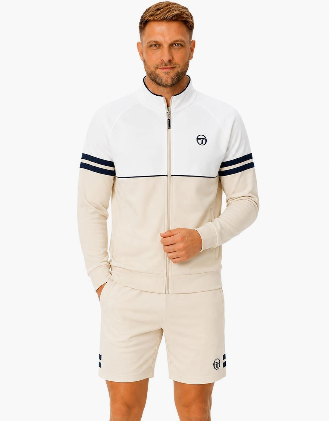 Sergio Tacchini New Orion Shorts Sandshell/Maritime Blue