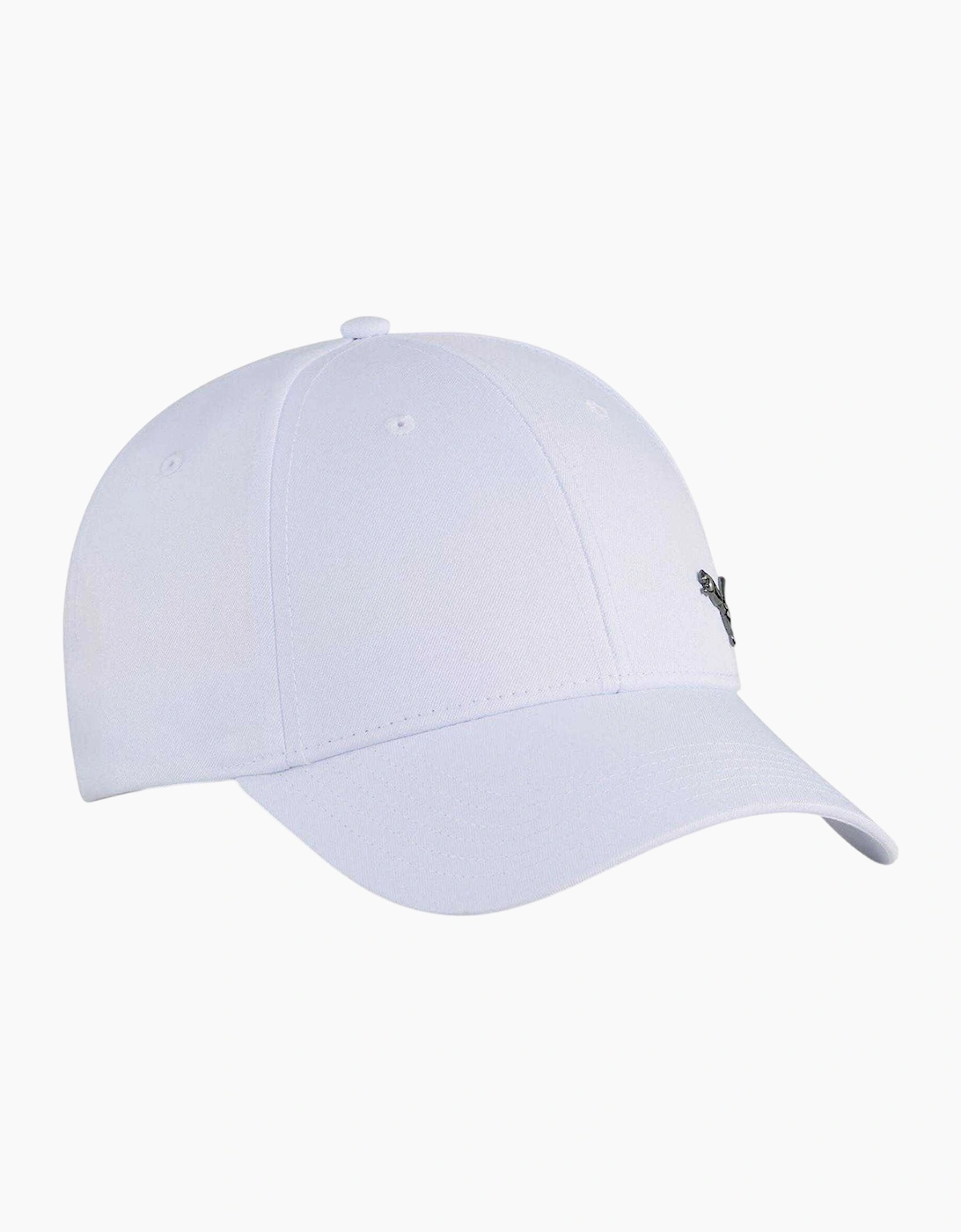 Puma Women's White Mens Essential Metal Logo Baseball Cap - Size: One Size