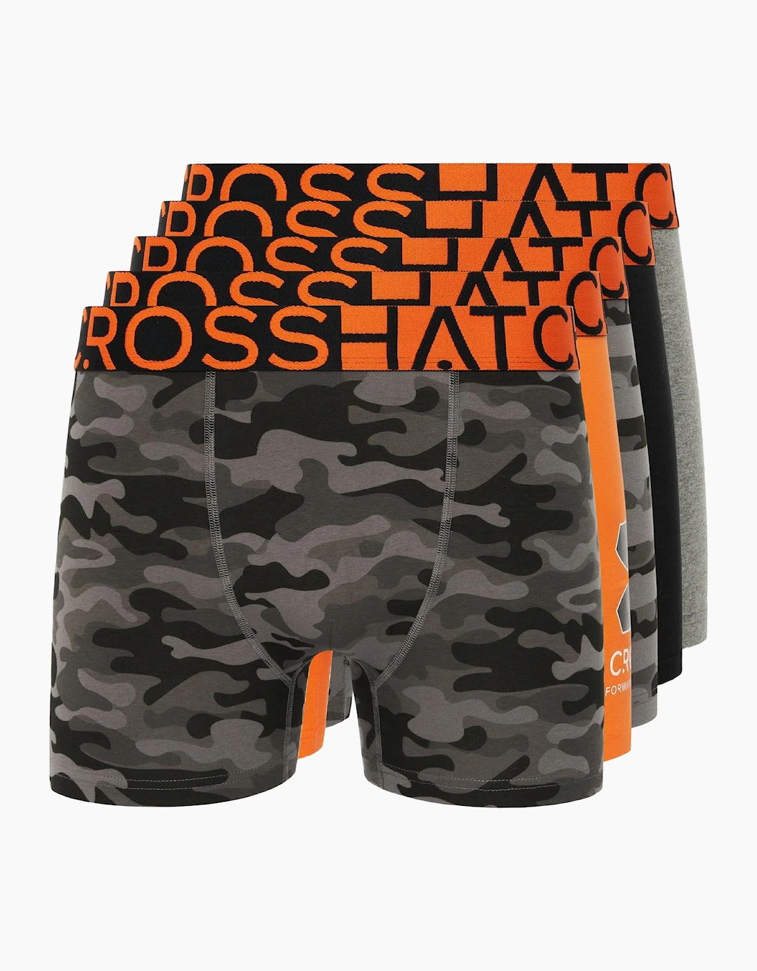 Crosshatch Mens Endocamo Regular Boxer Shorts (Pack of 5), 6 of 5