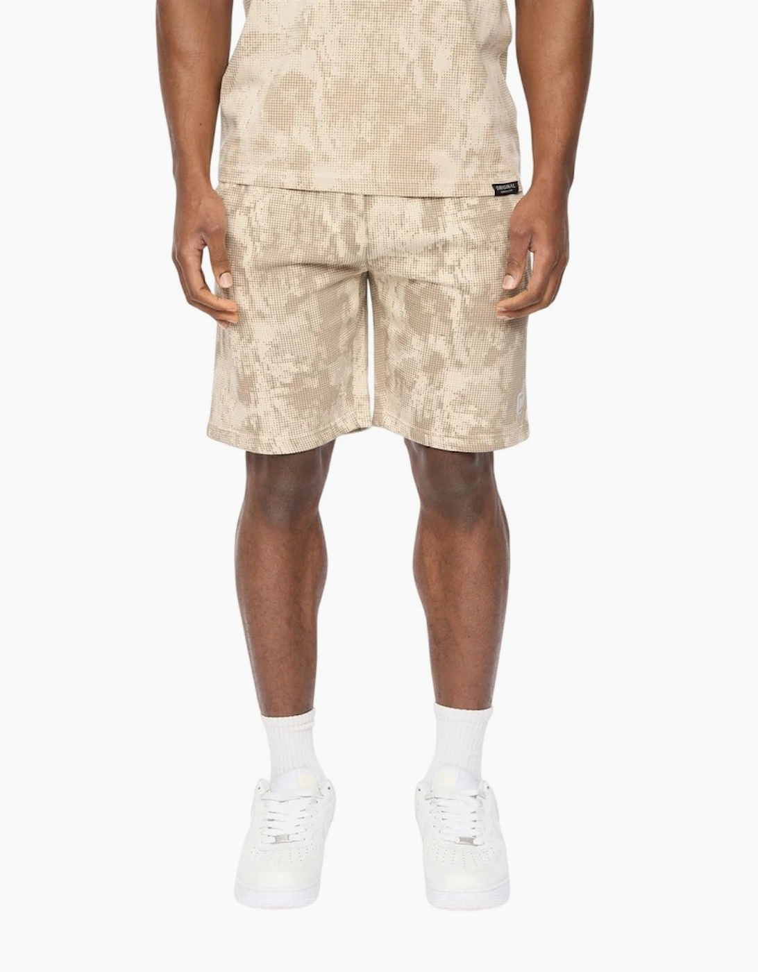 Crosshatch Mens Bardon Camo Sweat Shorts, 5 of 4