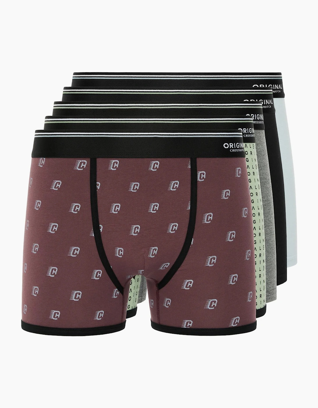 Crosshatch Mens Motifix Boxer Shorts (Pack of 5), 6 of 5