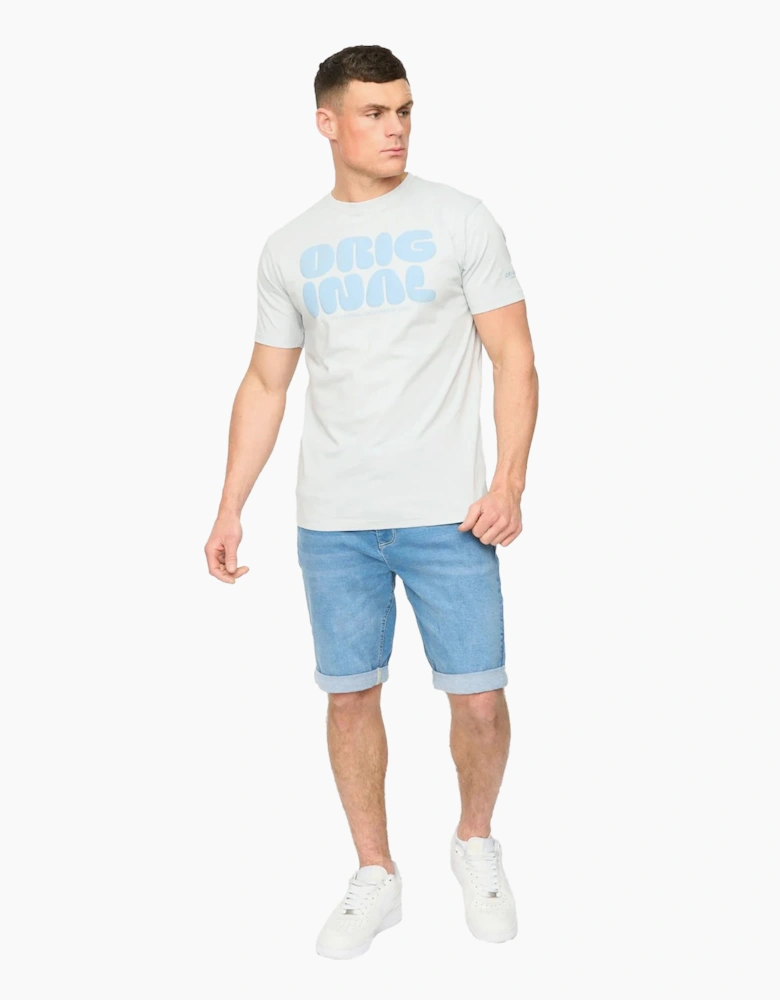 Crosshatch Mens Youlgreeve Denim Belted Shorts