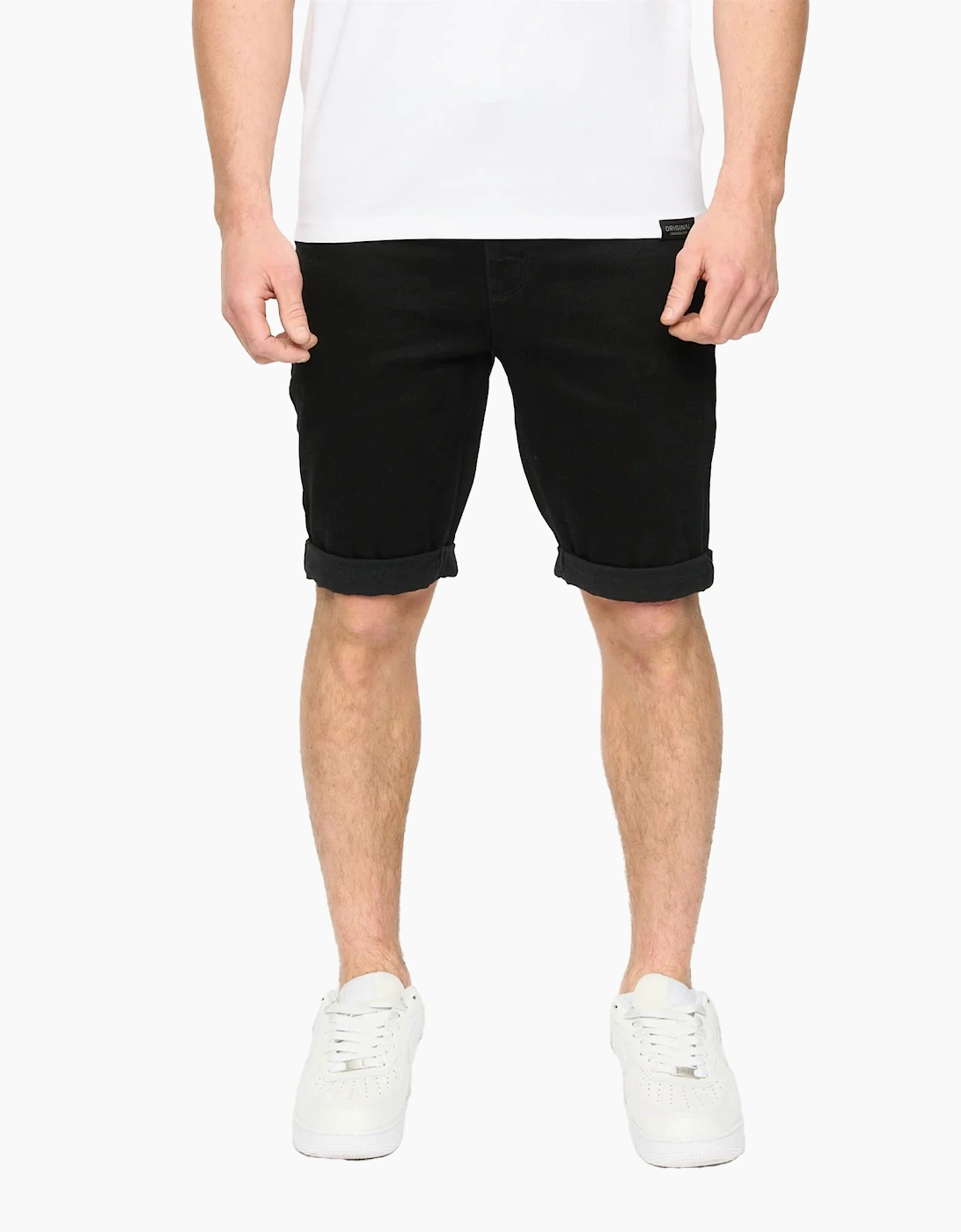 Crosshatch Mens Youlgreeve Denim Belted Shorts, 5 of 4