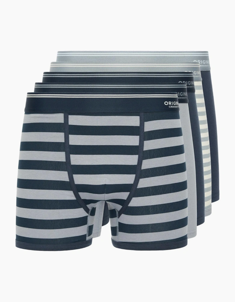 Crosshatch Mens Linatrix Boxer Shorts (Pack of 5)
