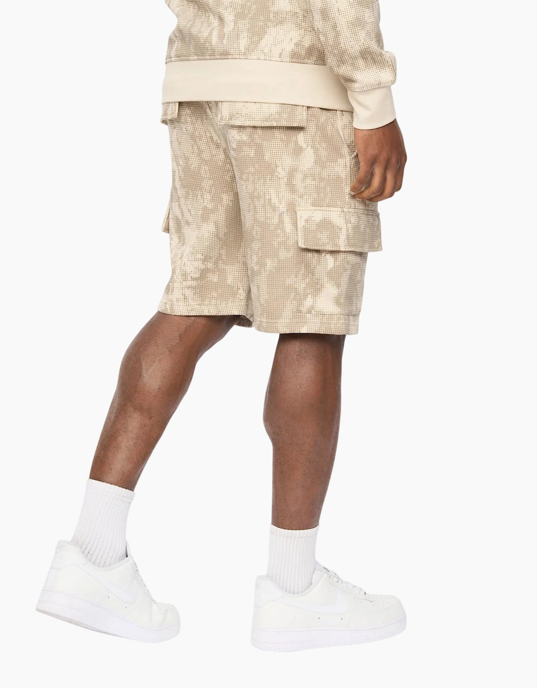 Crosshatch Mens Bardon Camo Cargo Shorts