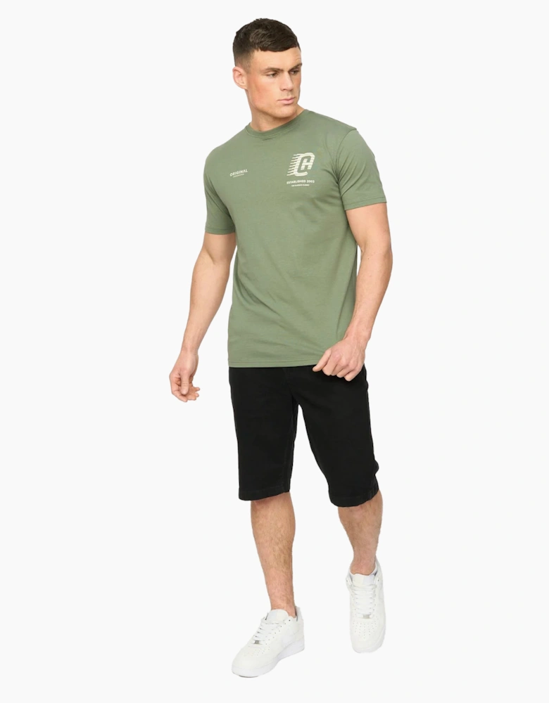 Crosshatch Mens Kamaline Denim Shorts