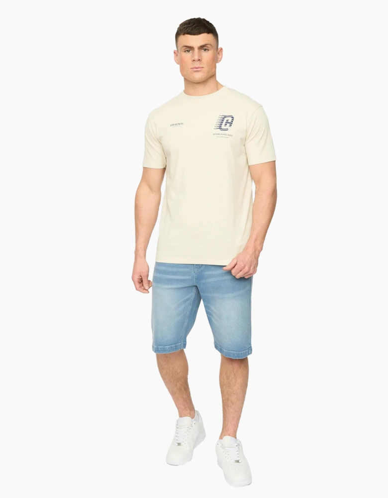 Crosshatch Mens Kamaline Denim Shorts