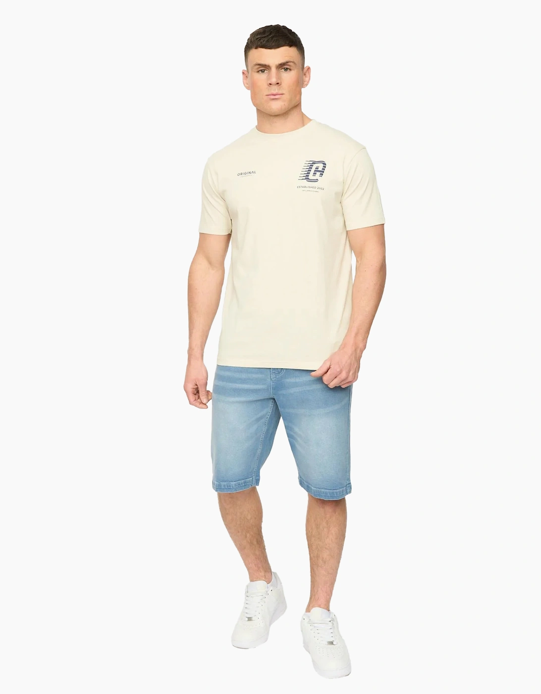 Crosshatch Mens Kamaline Denim Shorts