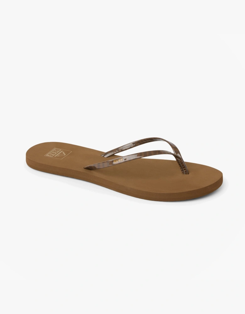 Reef BLISS NIGHTS Womens Toe-Post Sandals Chocolate Stripe