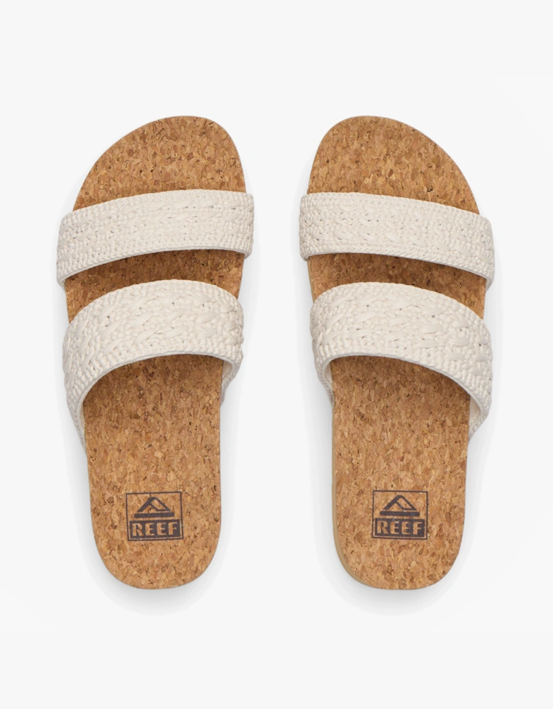 Reef CUSHION VISTA Womens Cross Strap Sandals Vintage Tan Textile
