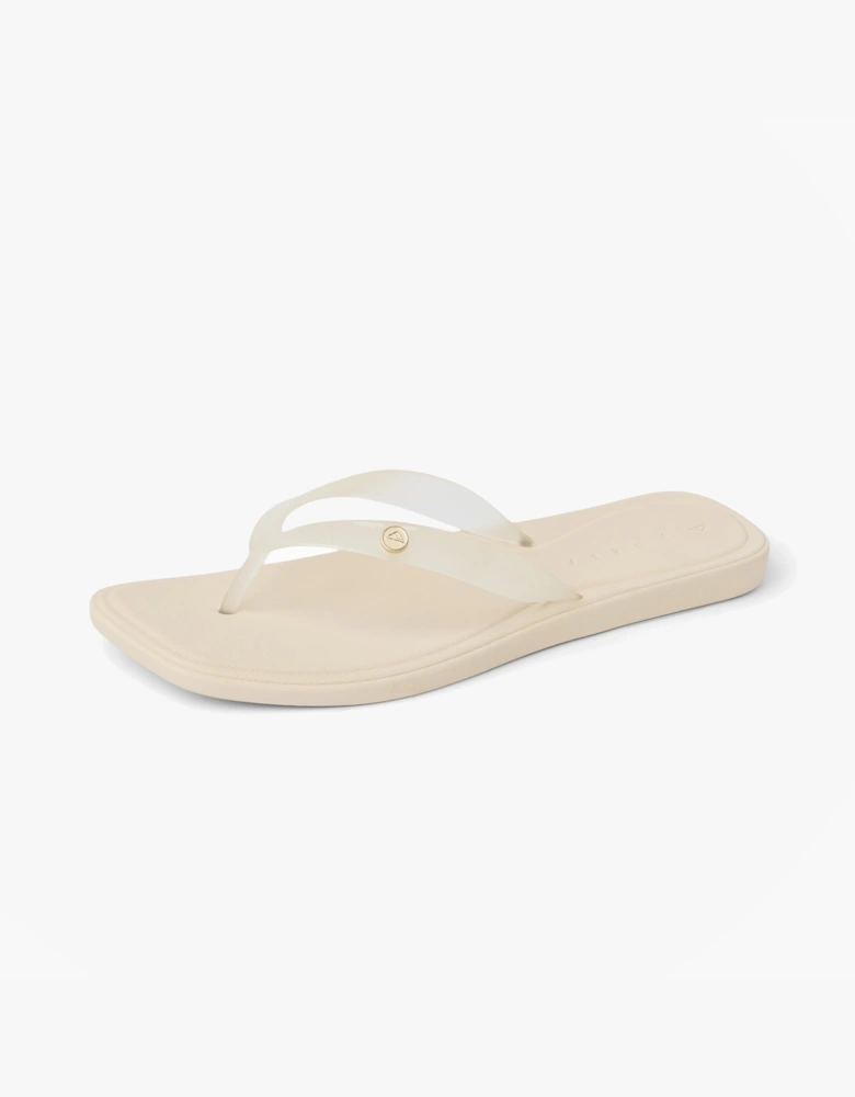Reef SOLAYE Womens Toe-Post Sandals Clear