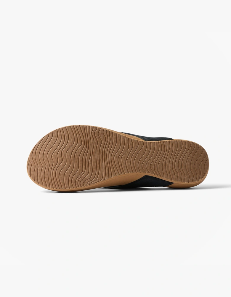 Reef CUSHION MELODY Womens Toe-Post Sandals Black/Tan