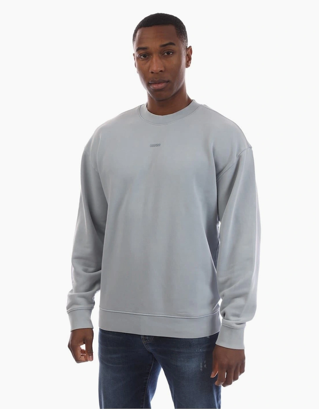 Crew Neck Drop Shoulder Long Sleeve Sweatshirt, 5 of 4