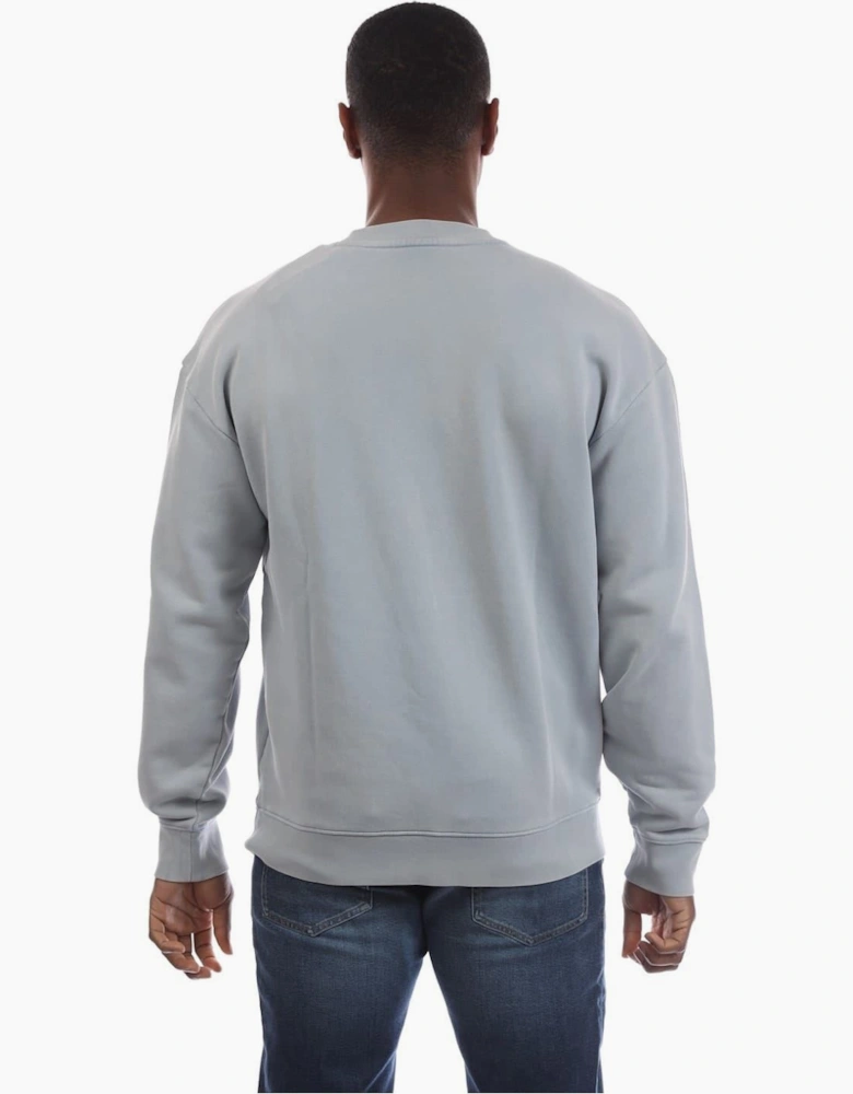 Crew Neck Drop Shoulder Long Sleeve Sweatshirt