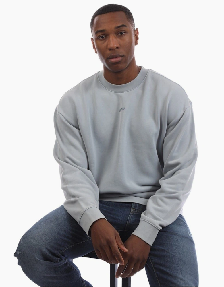 Crew Neck Drop Shoulder Long Sleeve Sweatshirt
