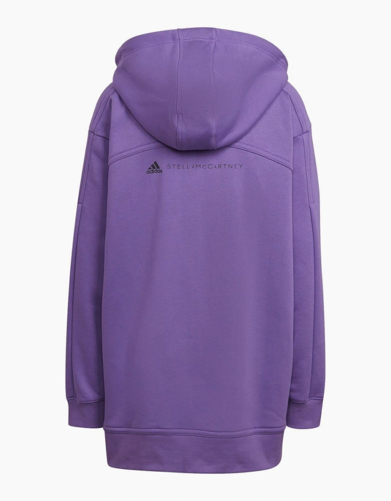 Solid Patterned Hooded Drawstring Ribbed Cuff Zipped Pocket Three in One Jacket