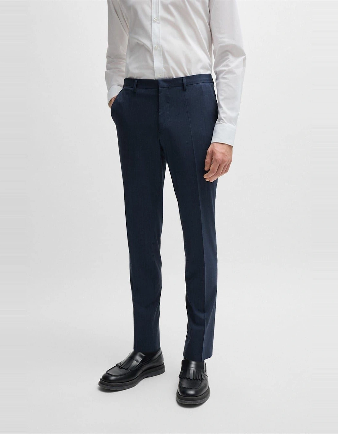Hesten232x Solid Patterned Slim Chinos