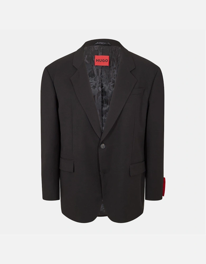 Solid Patterned Lapel Collared Flap Pocket Blazer