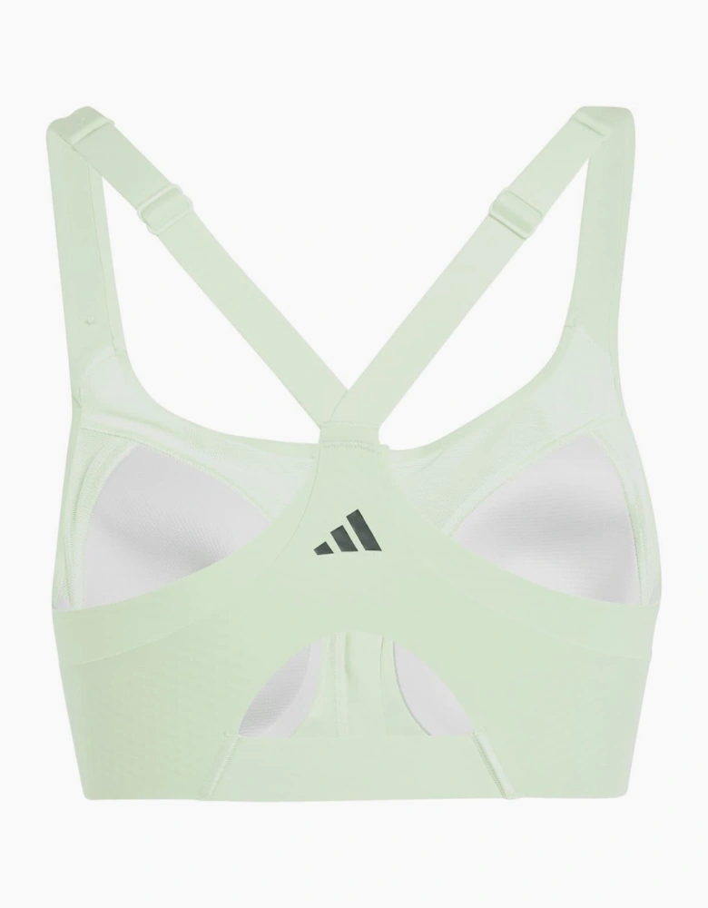 High Impact Scoop Neck Sports Bra with Zipper