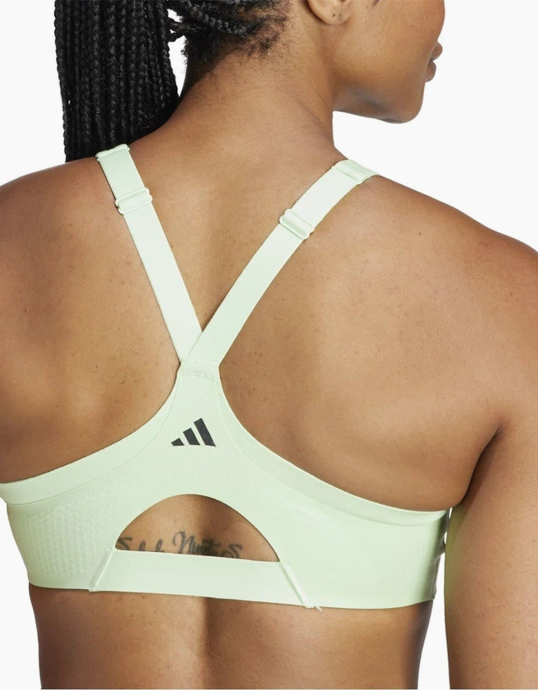 High Impact Scoop Neck Sports Bra with Zipper