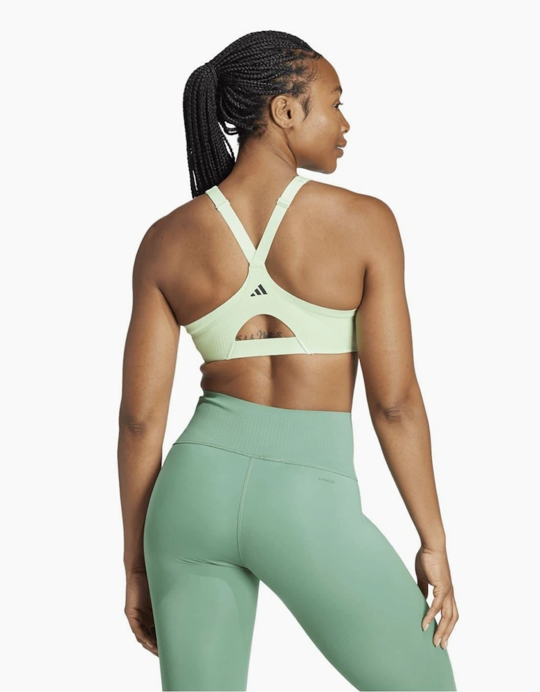 High Impact Scoop Neck Sports Bra with Zipper