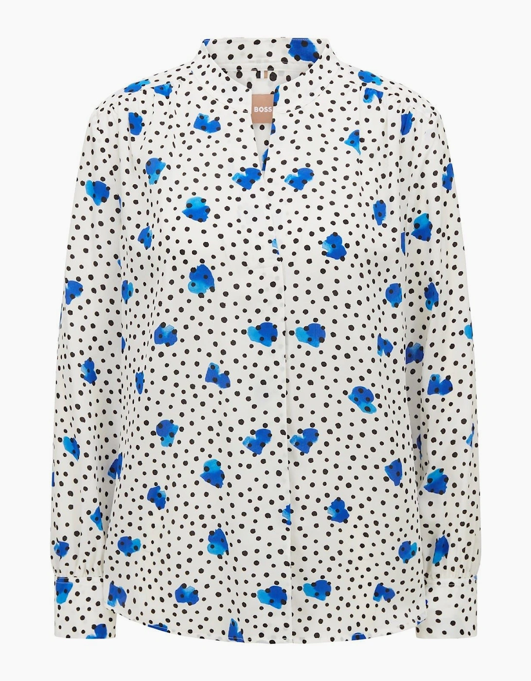 Long Sleeve Plain Blouse