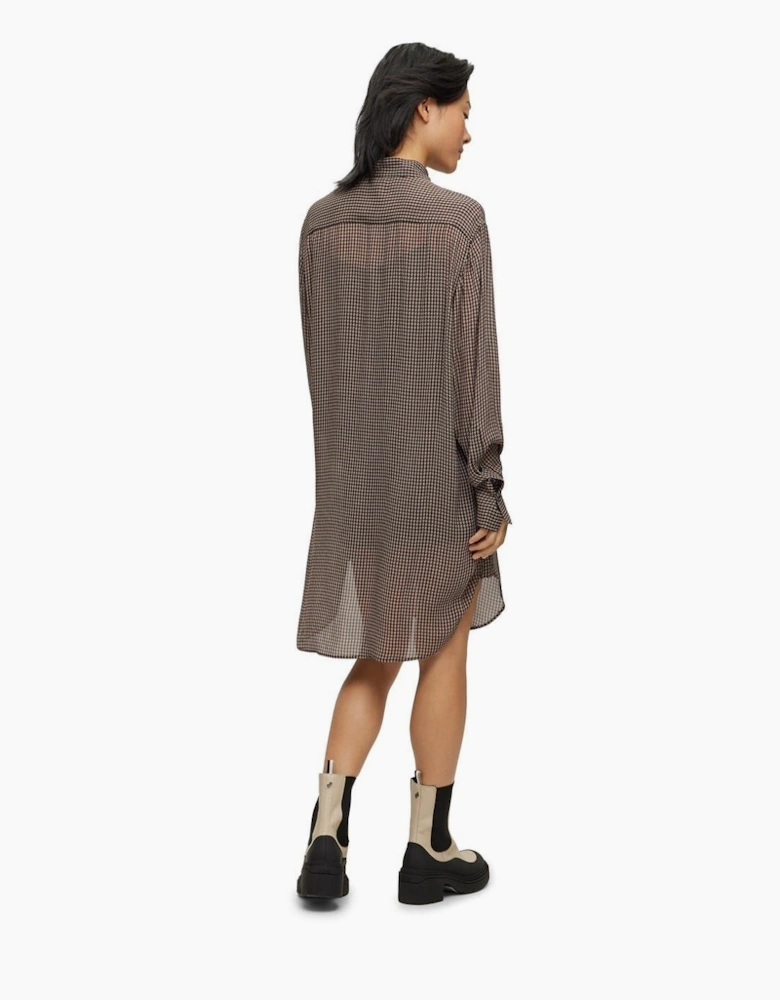 Bareid Long Sleeve Knee Length Shirt Dress
