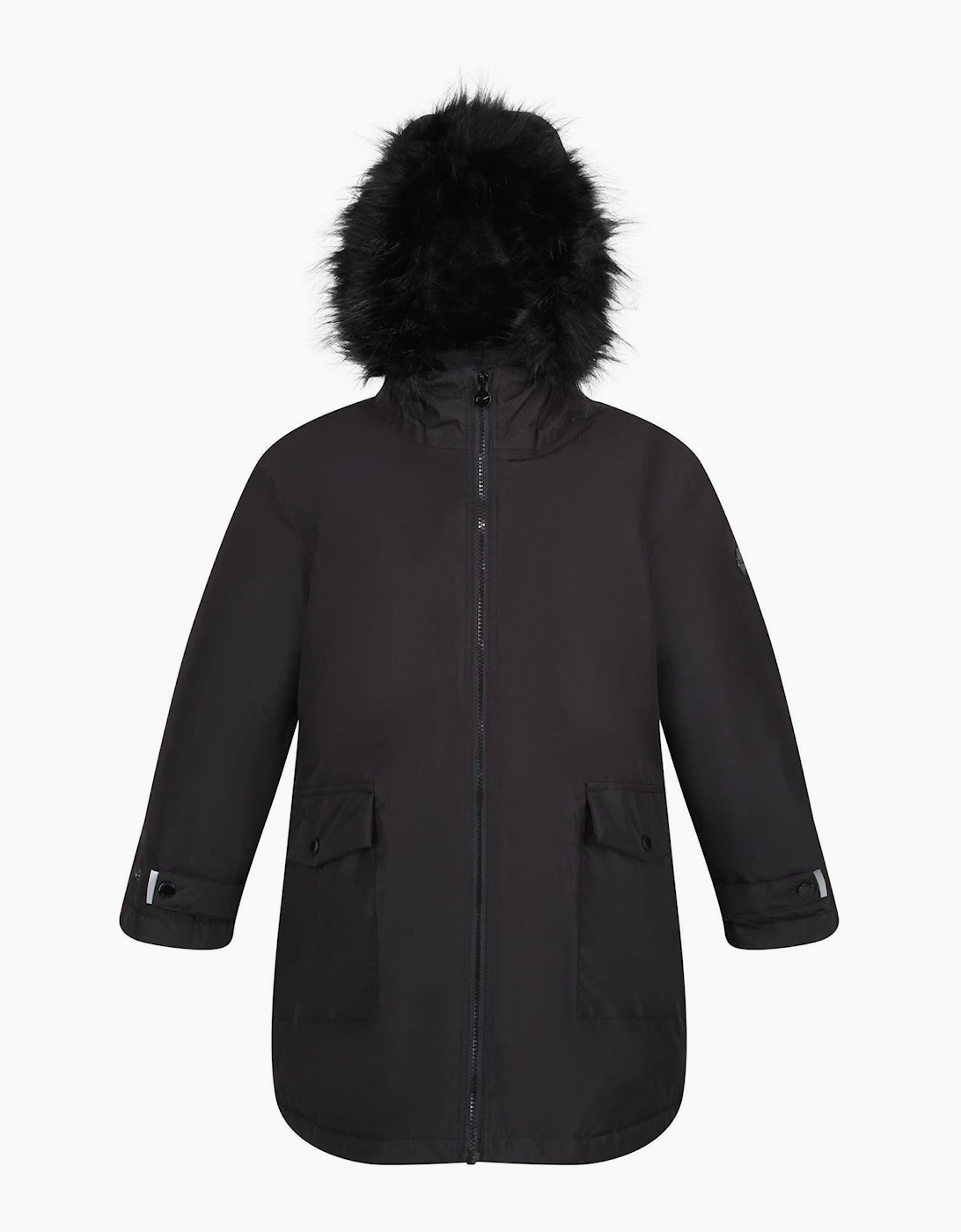 Adelyn Fur Trim Hooded Parka Jacket, 5 of 4