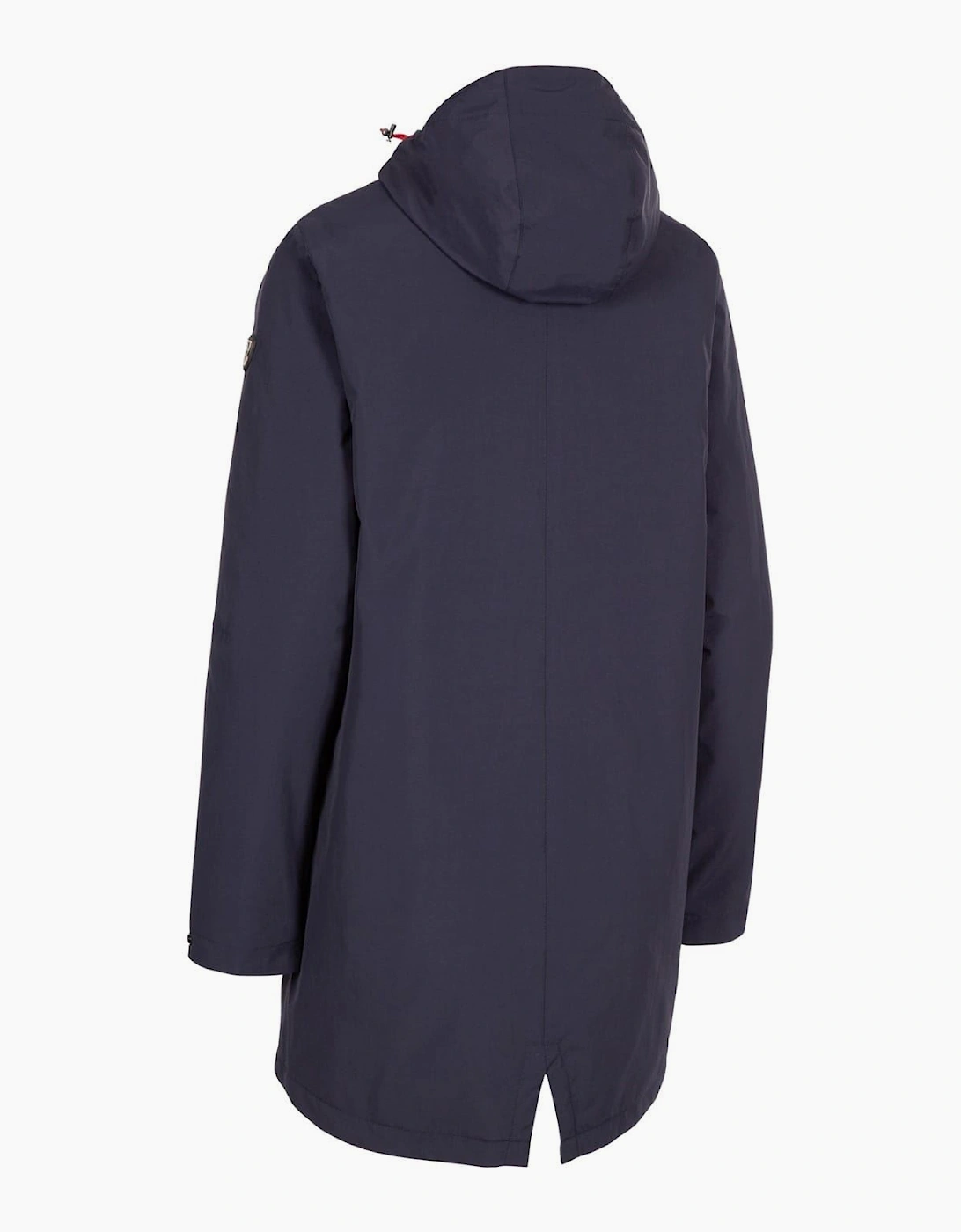Solid Patterned Hooded Rain Jacket